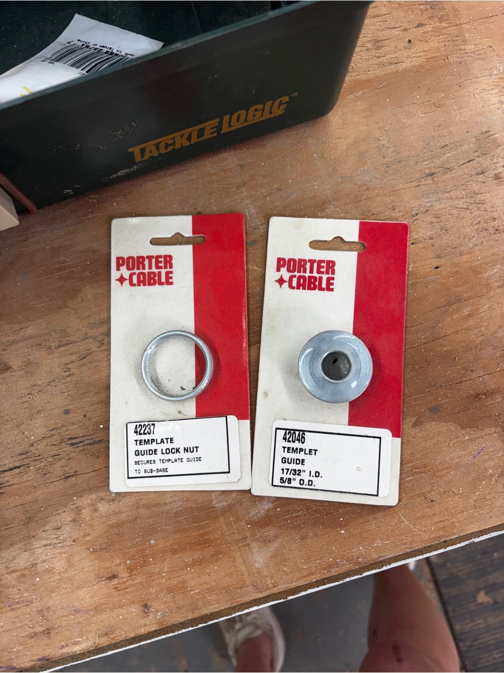 Silver Template Guide and Guide Lock Nut - 2 Pack